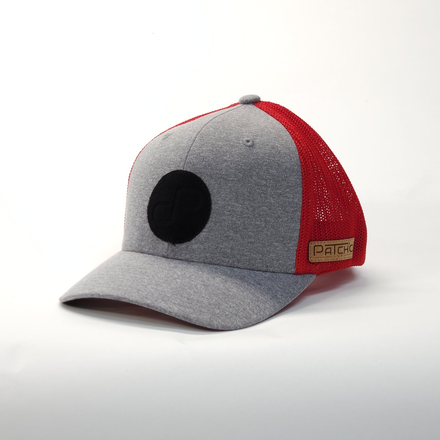 Patch'D USA Flexfit 6311 Heather Grey/ Red