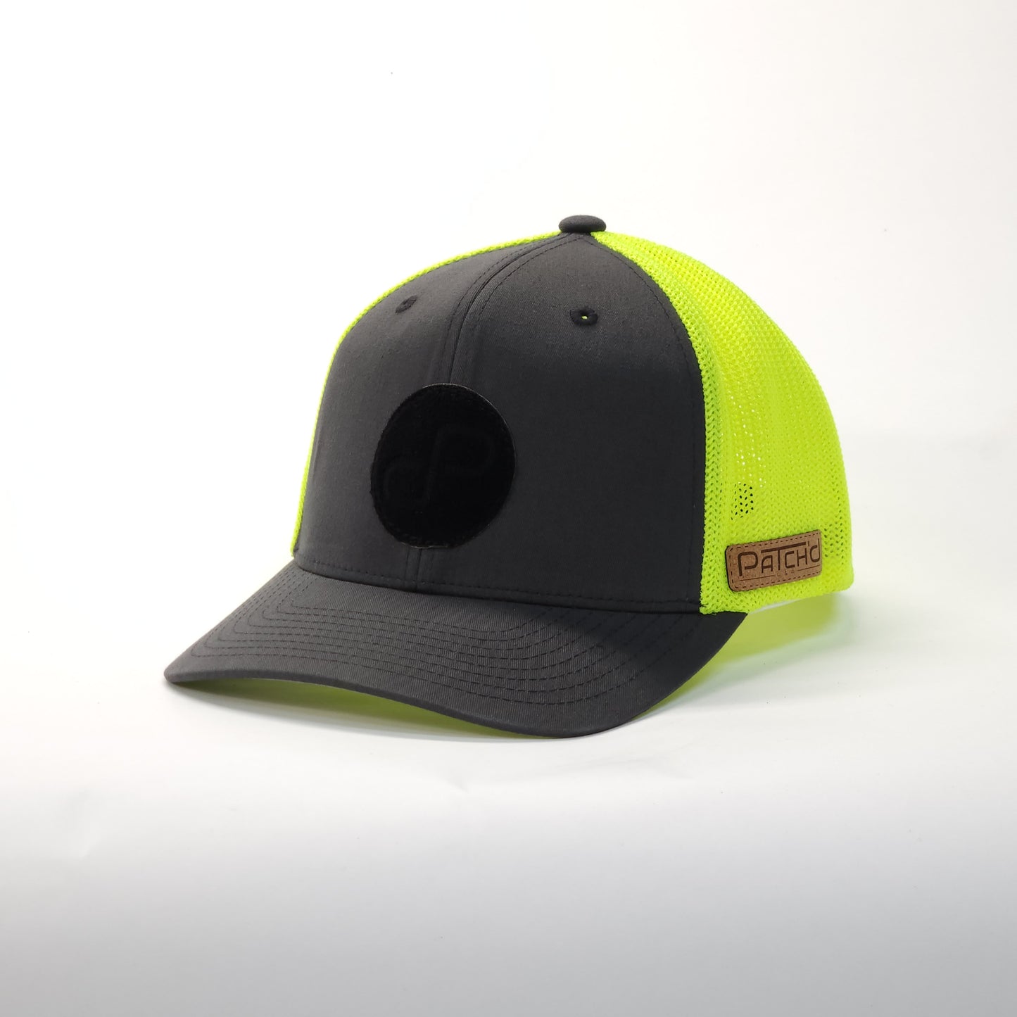 Patch'D USA Flexfit 6511 Charcoal/ Neon Yellow